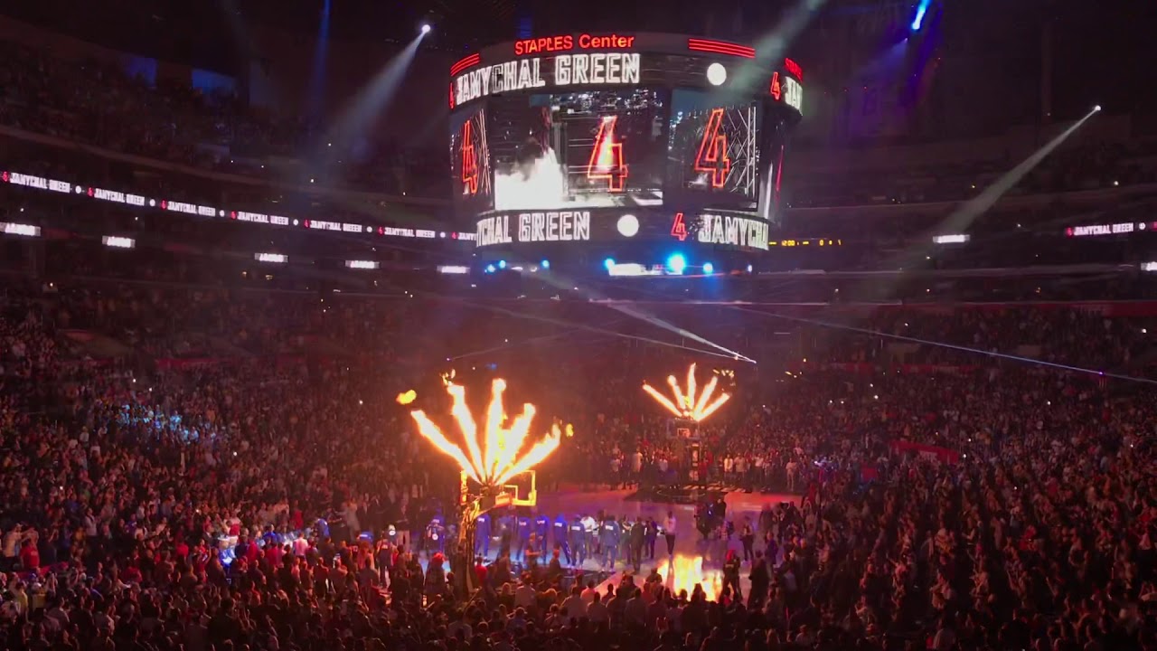 Clippers 2019 Game 1 Team Introductions vs Lakers Kawhi Leonard 10/22/19 NBA