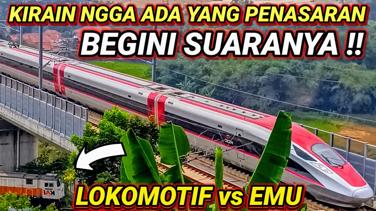 MIRROR VIEW! Suara Kereta Api vs Suara Kereta Cepat Jakarta Bandung