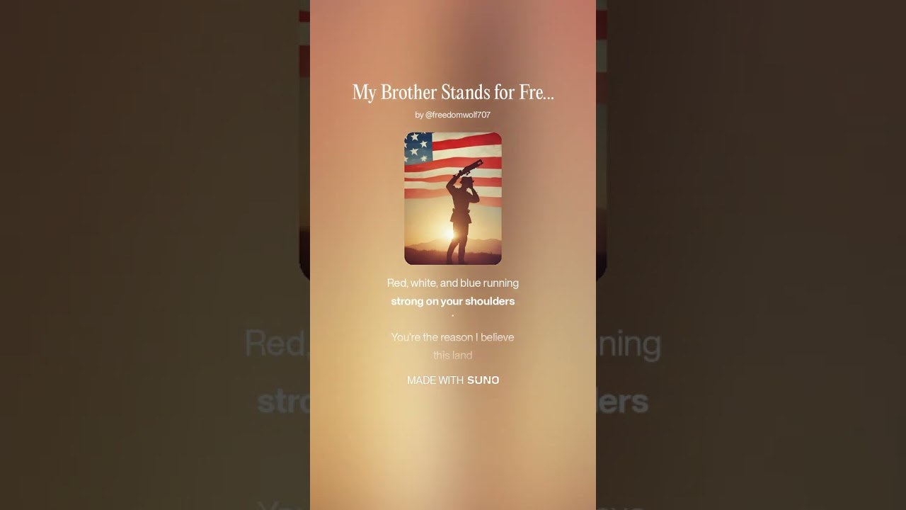 My Brother Stands for Freedom By Blaze Reed