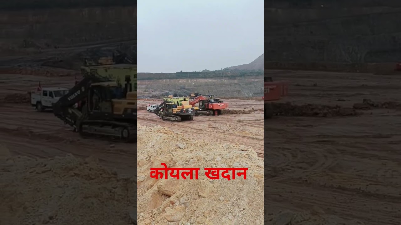 Opencast Cool mines Telangana India #excavator #bulldozer #coalmines #coalindia #miningindustry