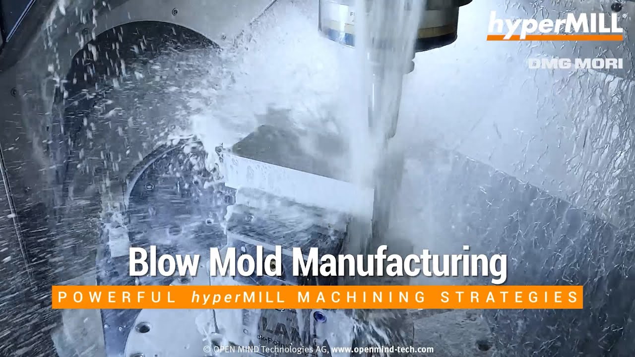 5 Axis Machining: Bottle Mold | DMG MORI | CAM-Software