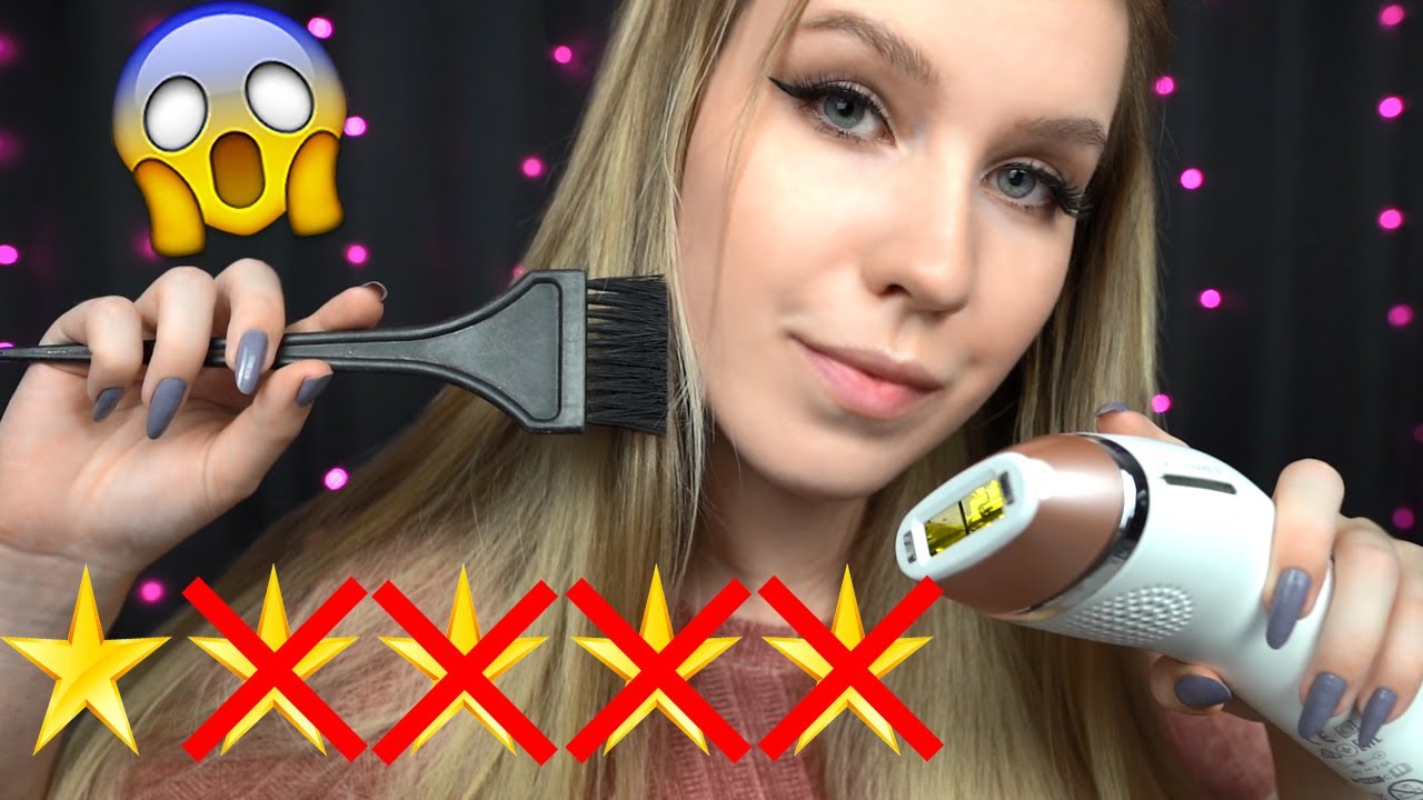 АСМР ✂ ОКРАШИВАНИЕ В УЖАСНОМ САЛОНЕ 😱 Пародия | ASMR WORST Reviewed HAIRCUT