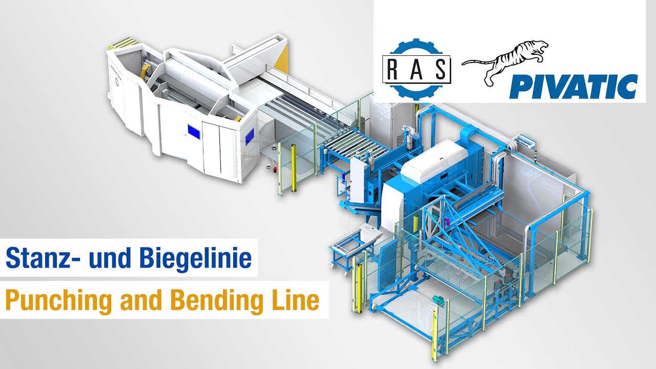 RAS Multibend-Center und Pivatic Stanz- und Biegelinie | RAS MBC Pivatic  punching and bending line