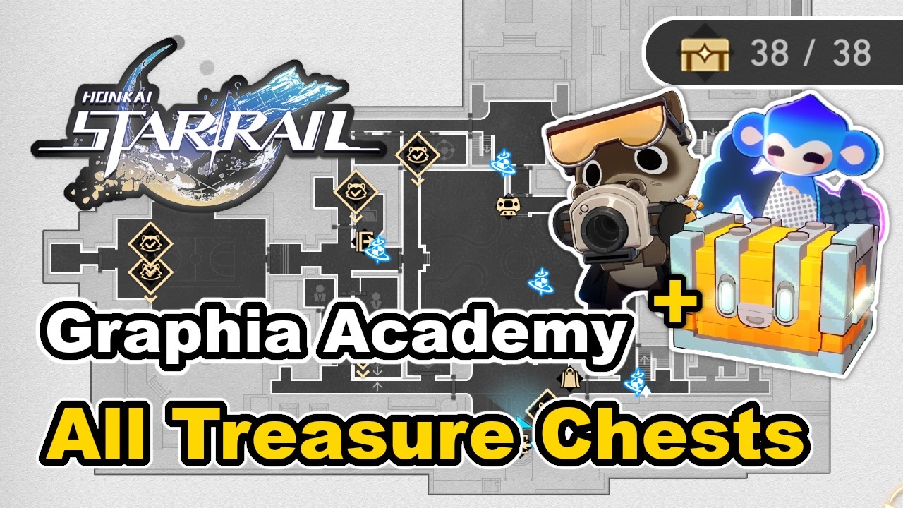 Honkai Star Rail - Graphia Academy - All Treasure Chest Locations (Chests & Furbobo Treasure)