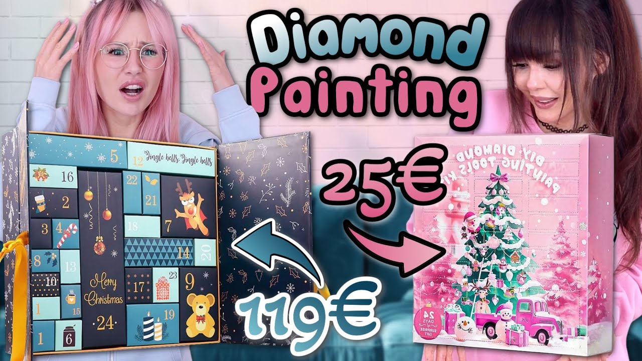 Diamond Painting Adventskalender ✨ Teuer vs. Günstig (wir fühlen uns verars*ht??)