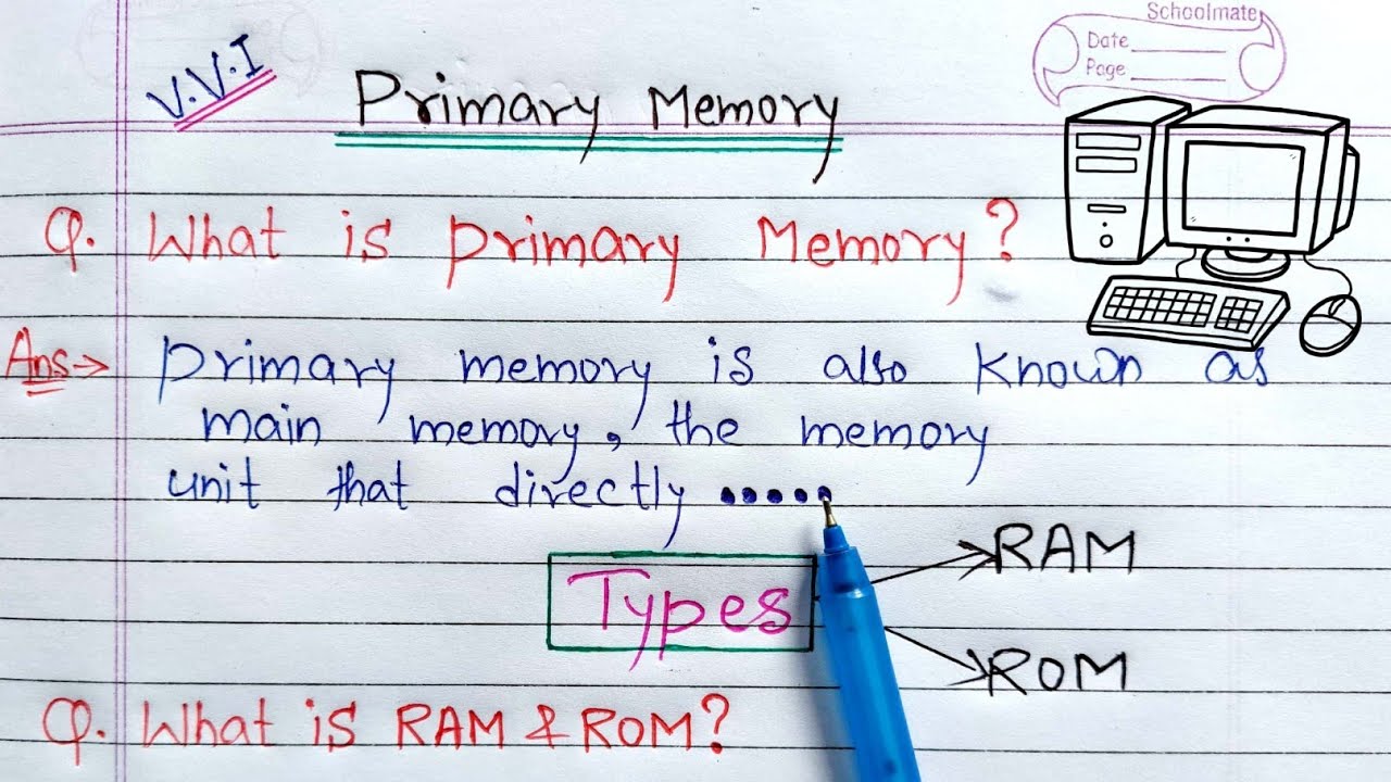 What is Primary Memory? full Explanation | main memory क्या है?