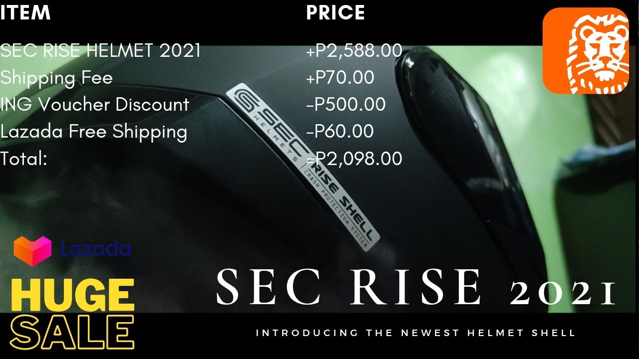 SEC RISE 2021 - NEWEST HELMET SHELL UNBOXING