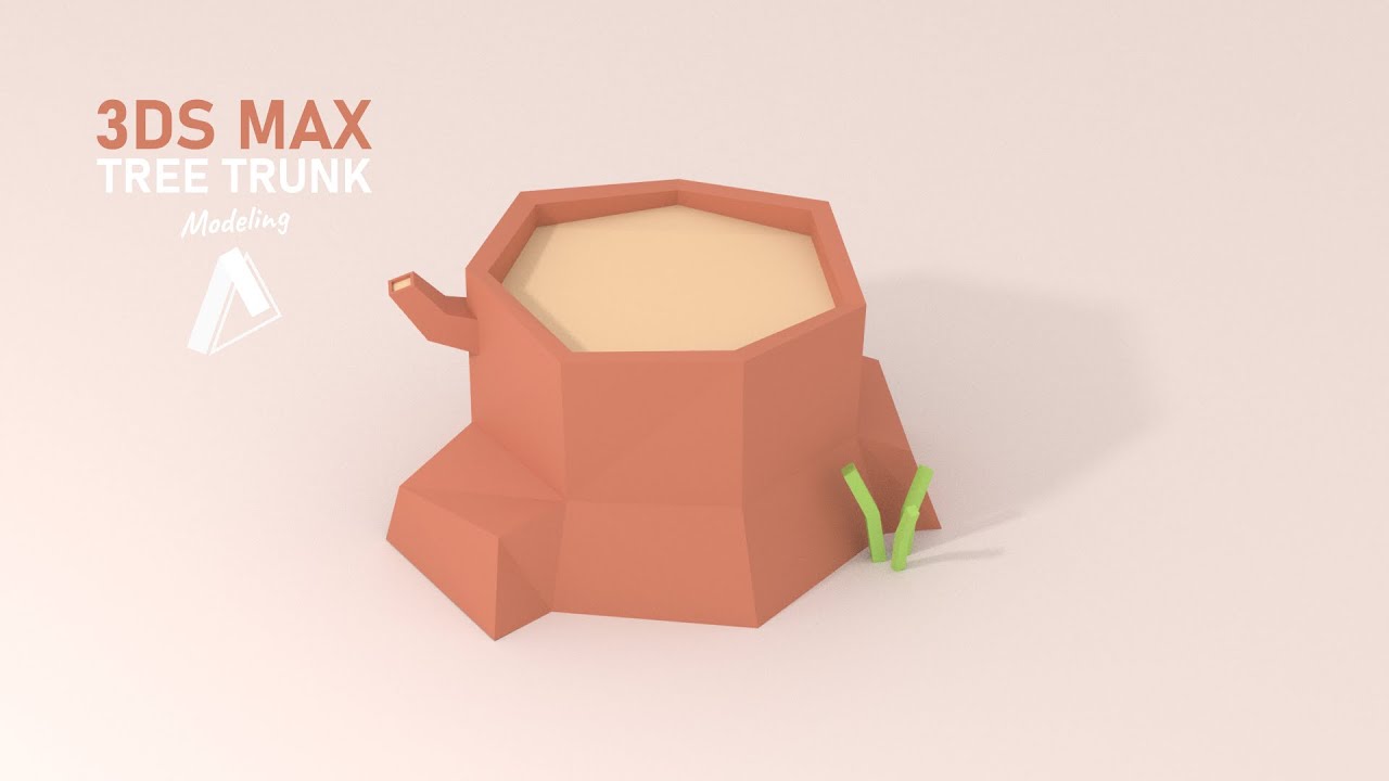 Low Poly Tree Trunk Modeling | 3DS Max