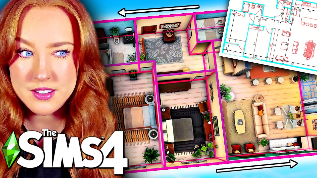 Turning a CUSTOM Floor Plan Into a Sims 4 Build!