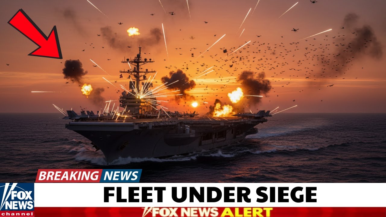 Iran's Drone Swarm ATTACKS USS Aircraft Carrier - Then THIS Happened...