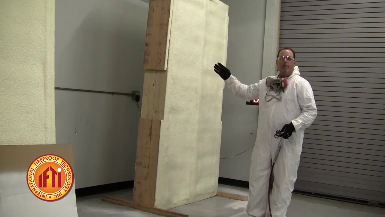 International Fireproof Technology DC315  Fireproof paint Spray Training and Demonstration
