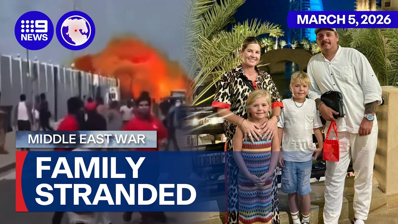 Perth family left stranded in Qatar | 9 News Australia | 9 News Australia