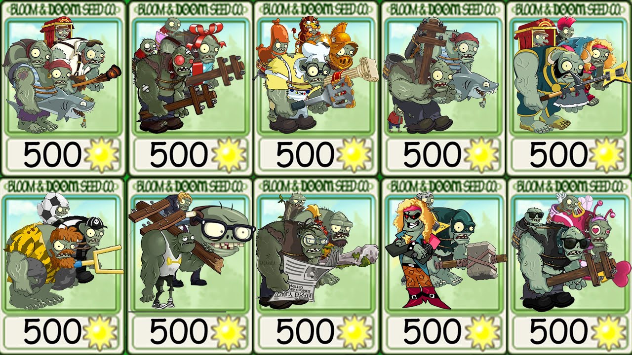 PvZ 2 Tournament - 32 Random Gargantuar Zombies – Strongest Couple will win - Zombie vs Zombie