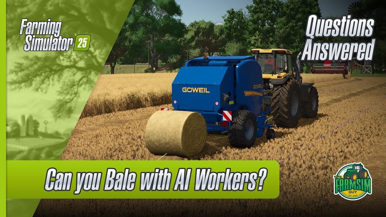 Can you use a Baler with AI Workers in Farming Simulator 25