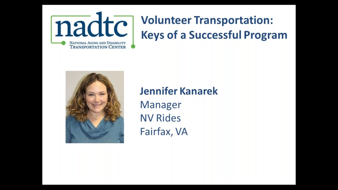 NADTC Volunteer Transportation Course: NV Rides