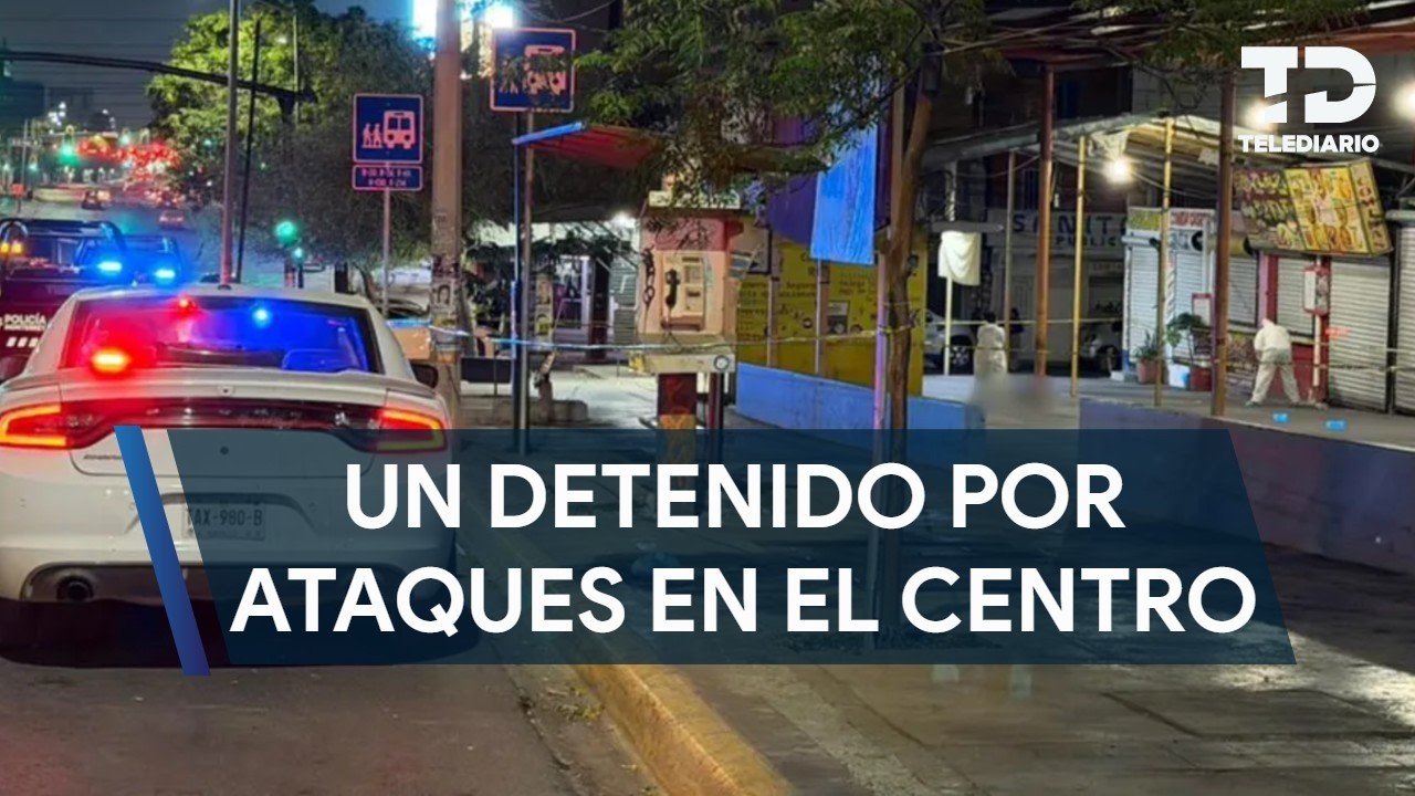 Hombre ataca a varias personas en el centro de Monterrey; hay un muerto y dos heridos