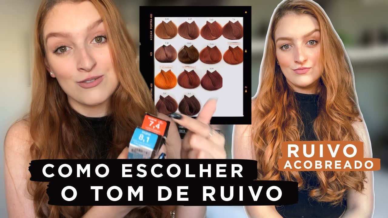 Meu TOM DE RUIVO ACOBREADO Como escolher seu tom ideal! | Majirel 7.4