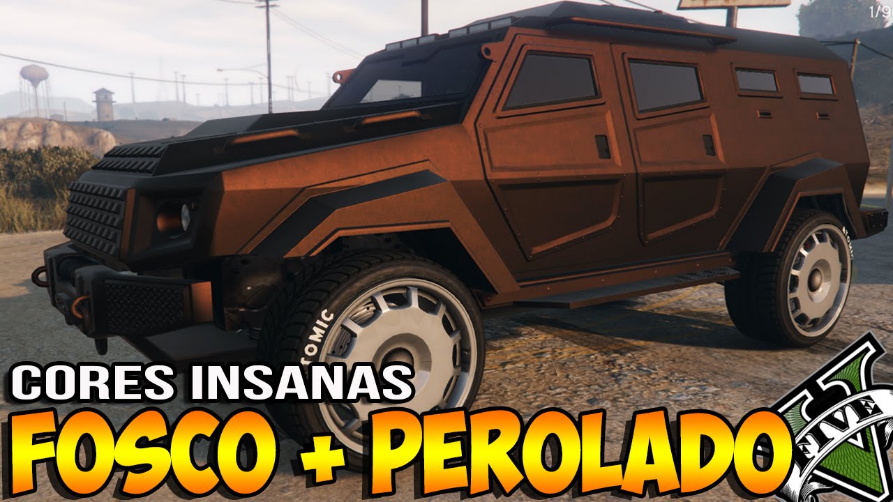 GTA V - CORES INSANAS - COLOCAR FOSCO + PEROLADO PS3-PS4-ONE-360