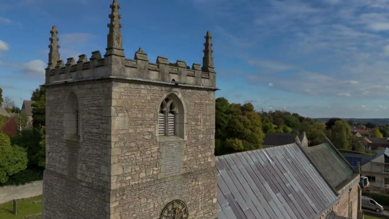 Whitwell Church aerial view