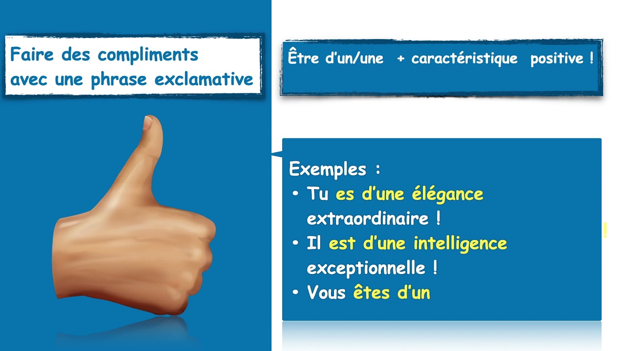 Faire des compliments