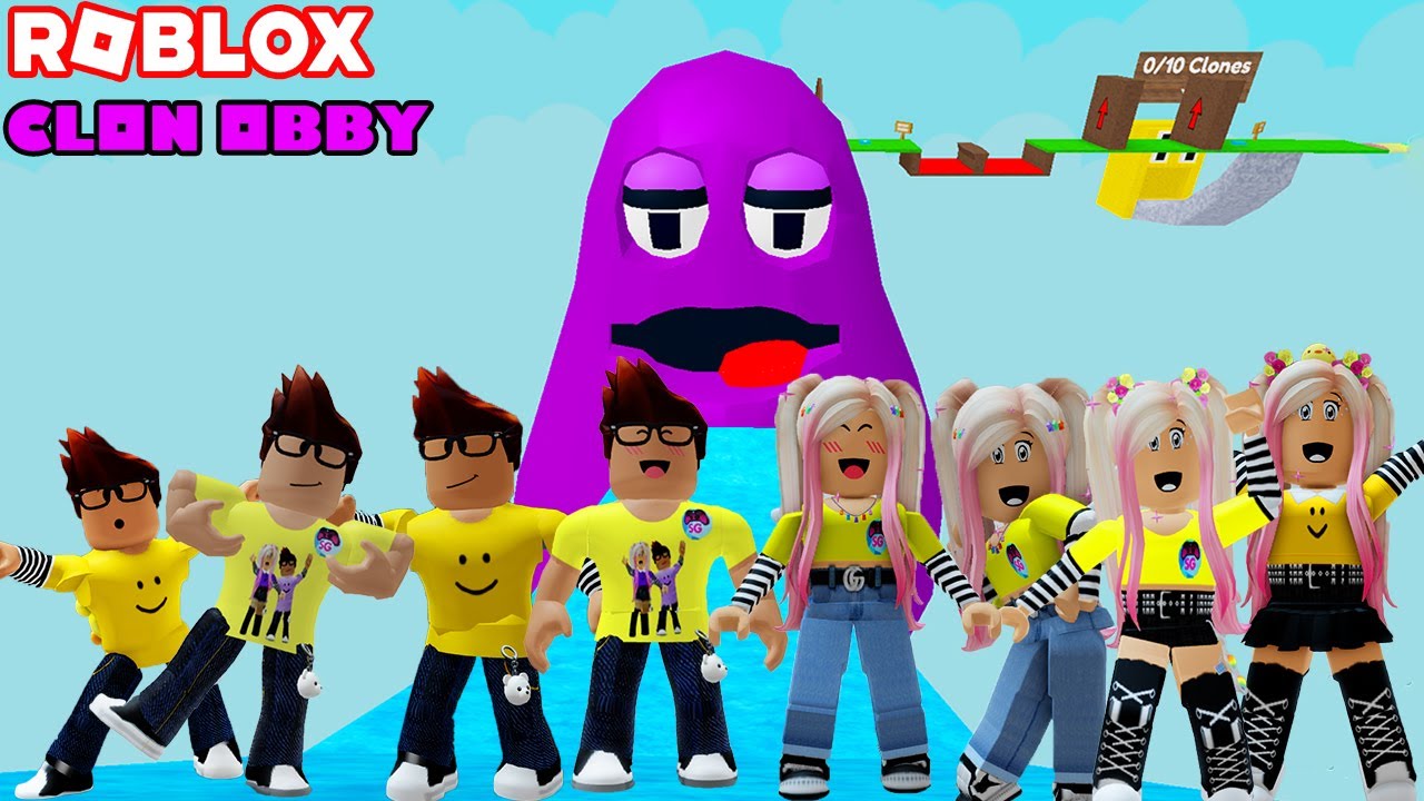 Nos Clonamos para Pasar este Obby! CLON OBBY! 😄😀😀