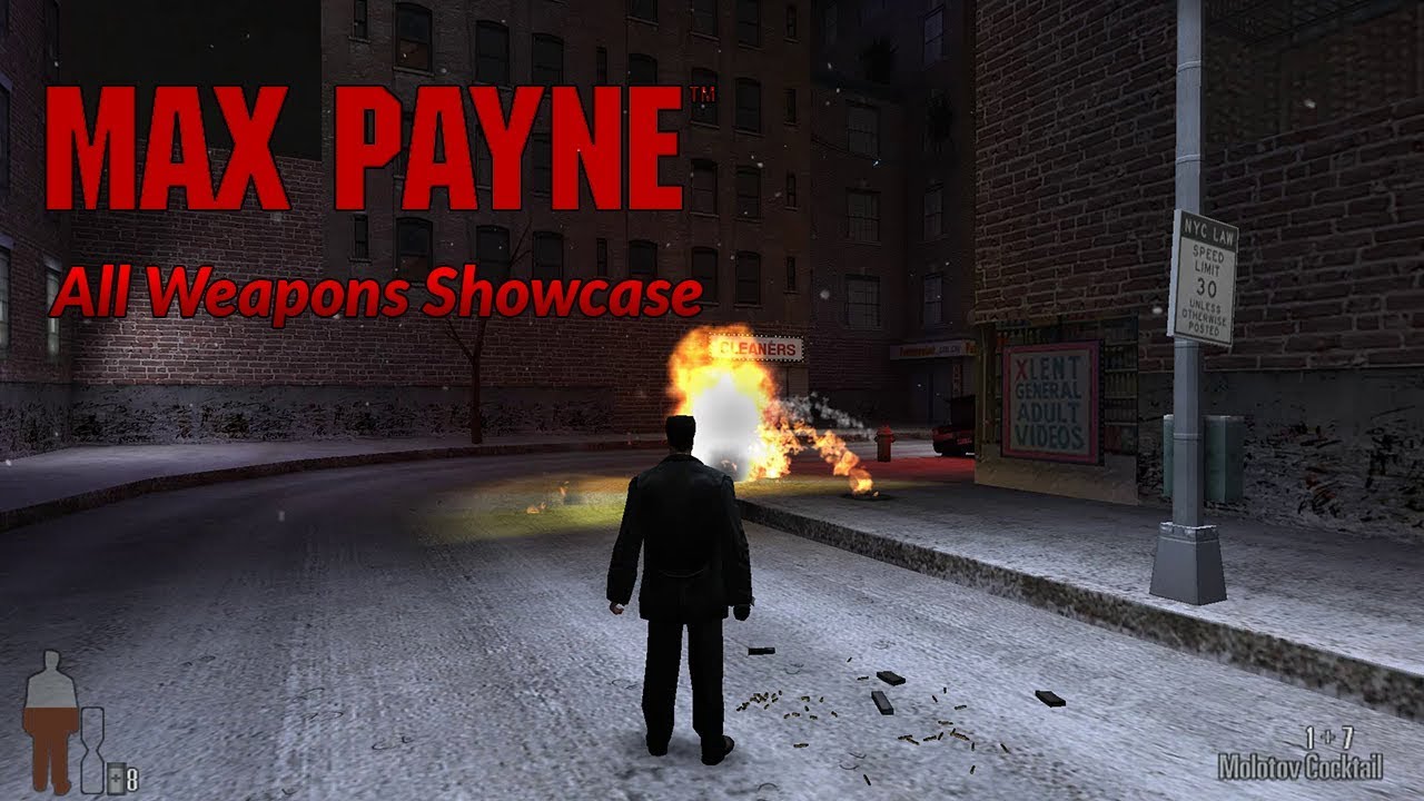 Max Payne 1 All Weapons Showcase