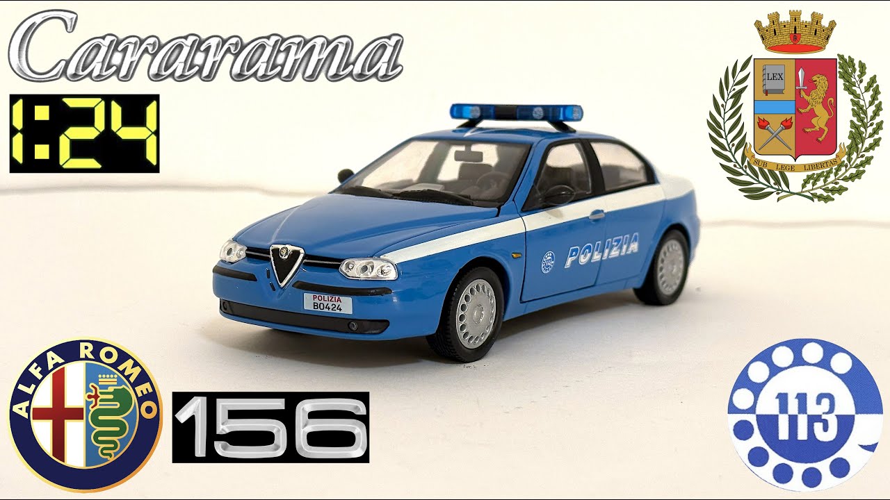 Cararama 1:24 Alfa Romeo 156 Polizia di Stato