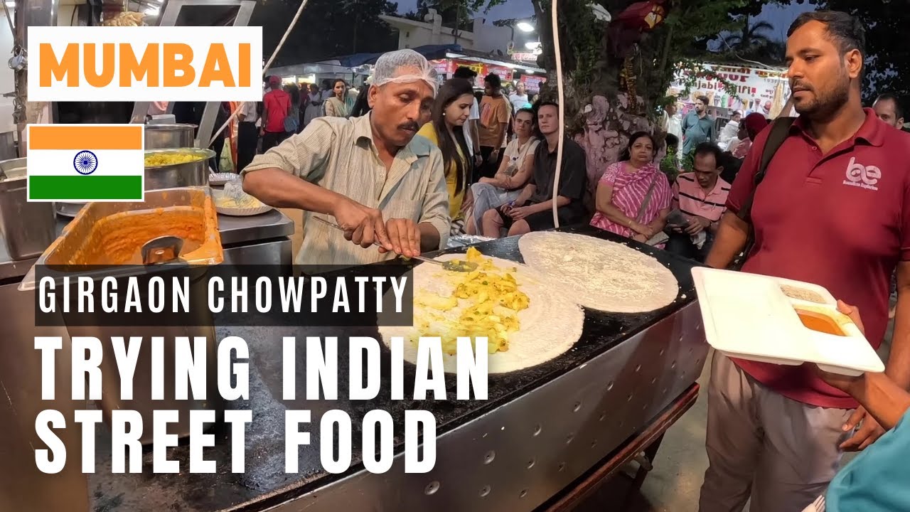 Authentic Indian Street Food at Girgaon Chowpatty, Mumbai 🇮🇳