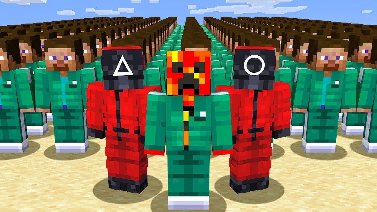 Playing SQUID GAME in Minecraft!