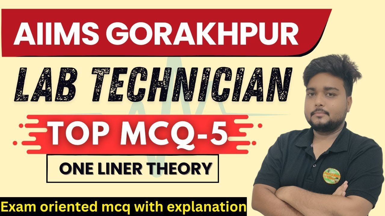 Lab Technician MCQ Live Class | AIIMS GKP, RRB, BTSC, MP ESB, BSF ASI, UPSSSC, AIIMS CRE |