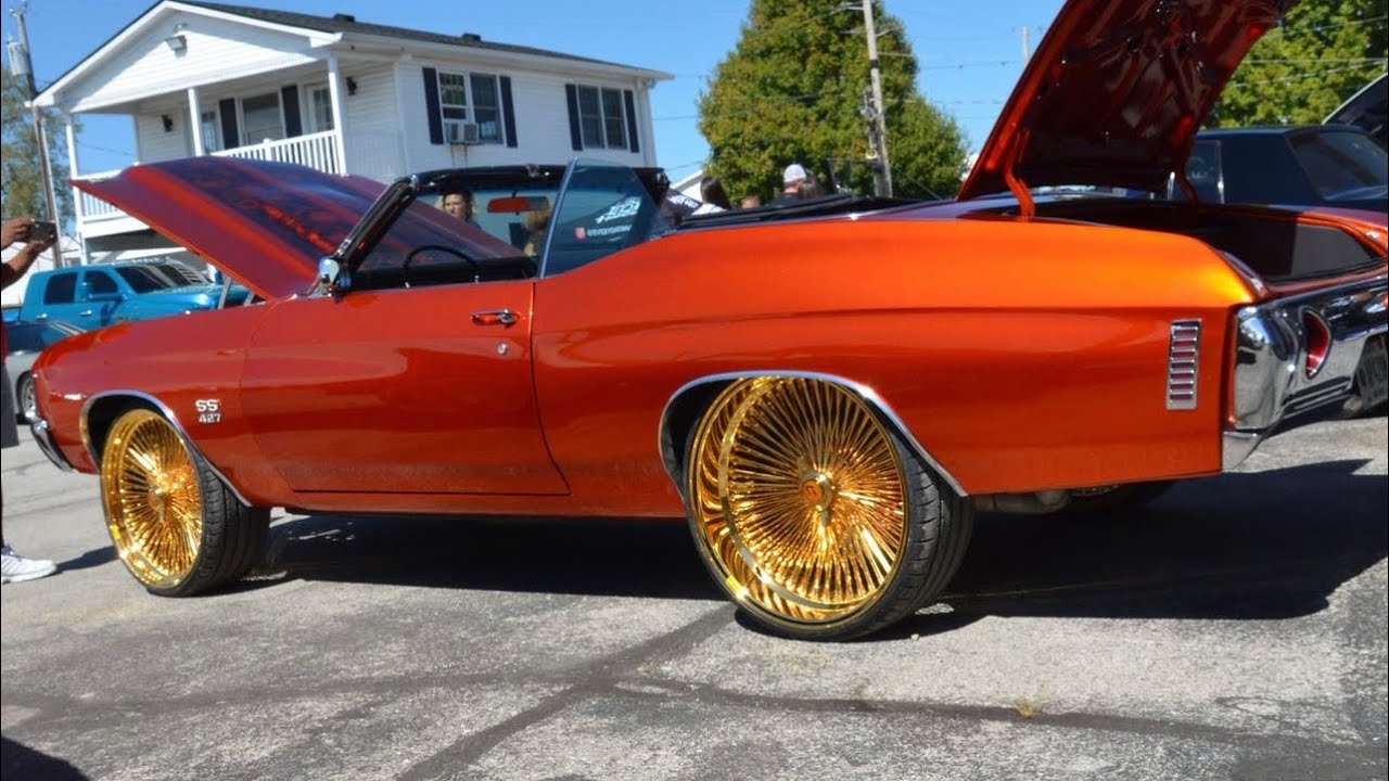 Naptown&rsquo;s Classic Car Collection All on 24&rdquo; Daytons | Midwest Fest 8 #daytonwirewheels