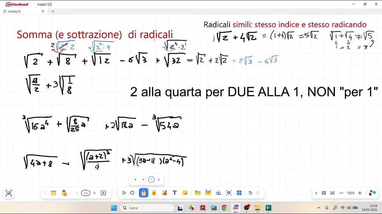 Somma di radicali - 1