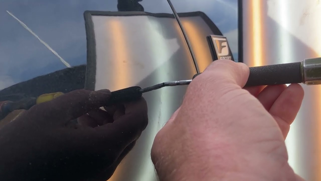 #ASMR Lexus Car door dent repair. Paintless dent removal technique.