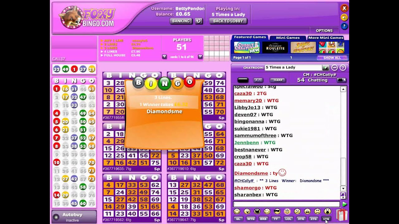 Swedish Bingo - 5 Line Bingo - Multi-Line Bingo