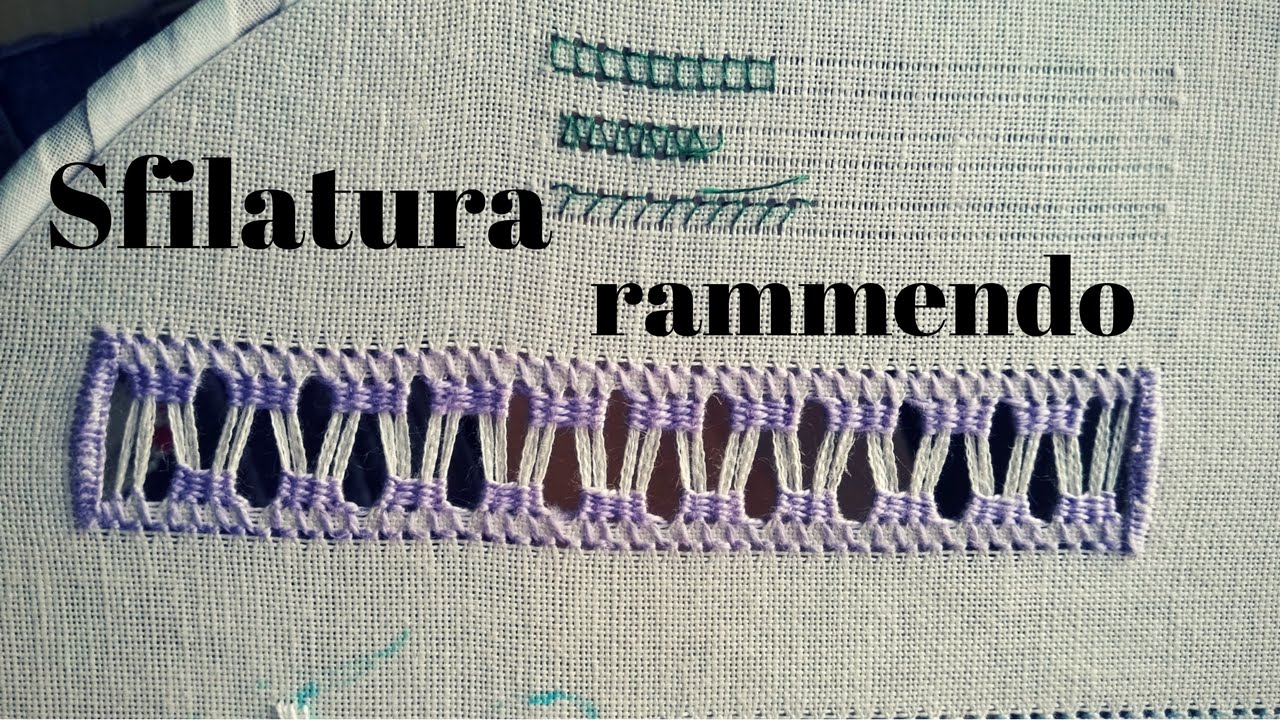 RICAMO | Sfilatura Rammendo zig-zag