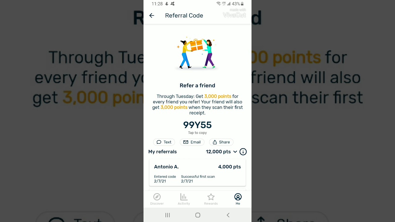 Fetch rewards use my referral link. link in description