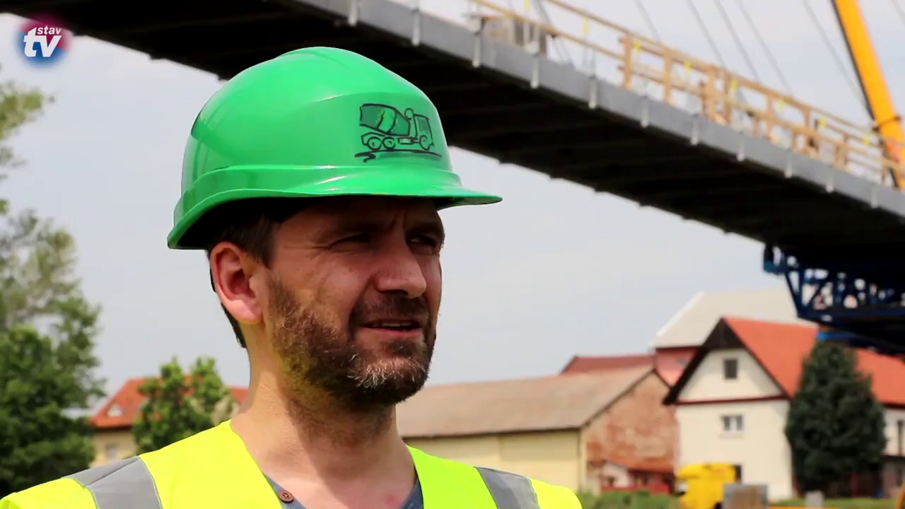 TBG Metrostav dodala ultra vysokopevnostní beton na vybudování lávky v Lužci nad Vltavou