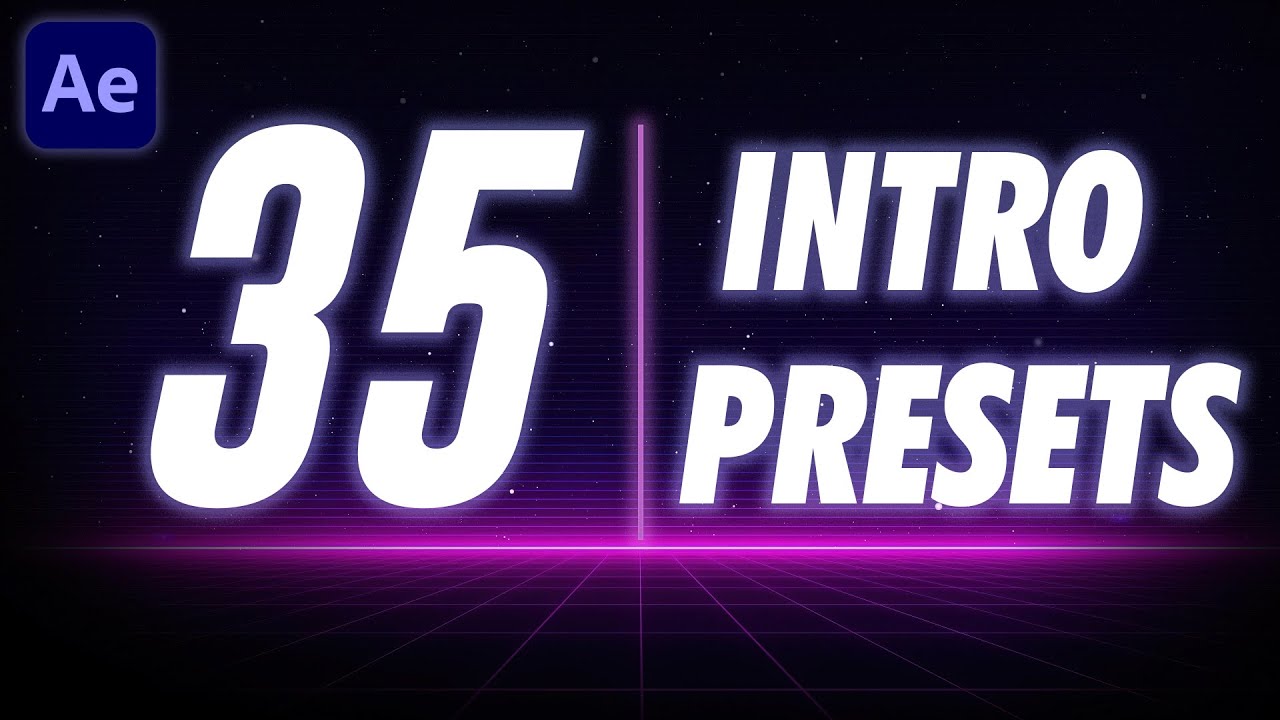 35 INTROS EDITÁVEIS GRÁTIS para AFTER EFFECTS - Sem Plugins