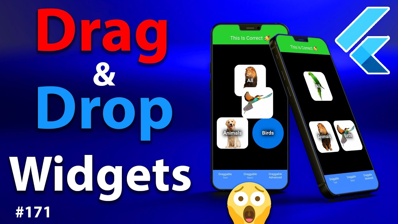 Flutter Tutorial - Drag & Drop Widgets - Draggable & DragTarget