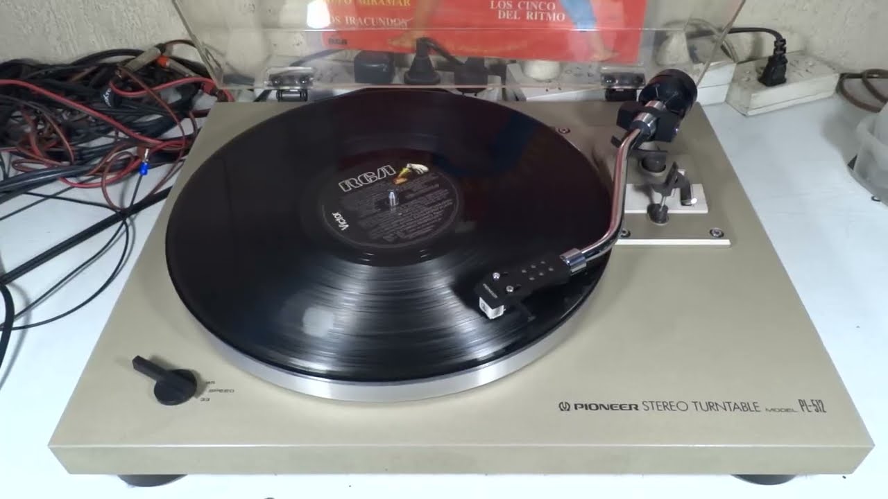 BANDEJA GIRADISCOS TORNAMESA TURNTABLE PIONEER PL-512 JAPAN KOLI ARCE - LASER