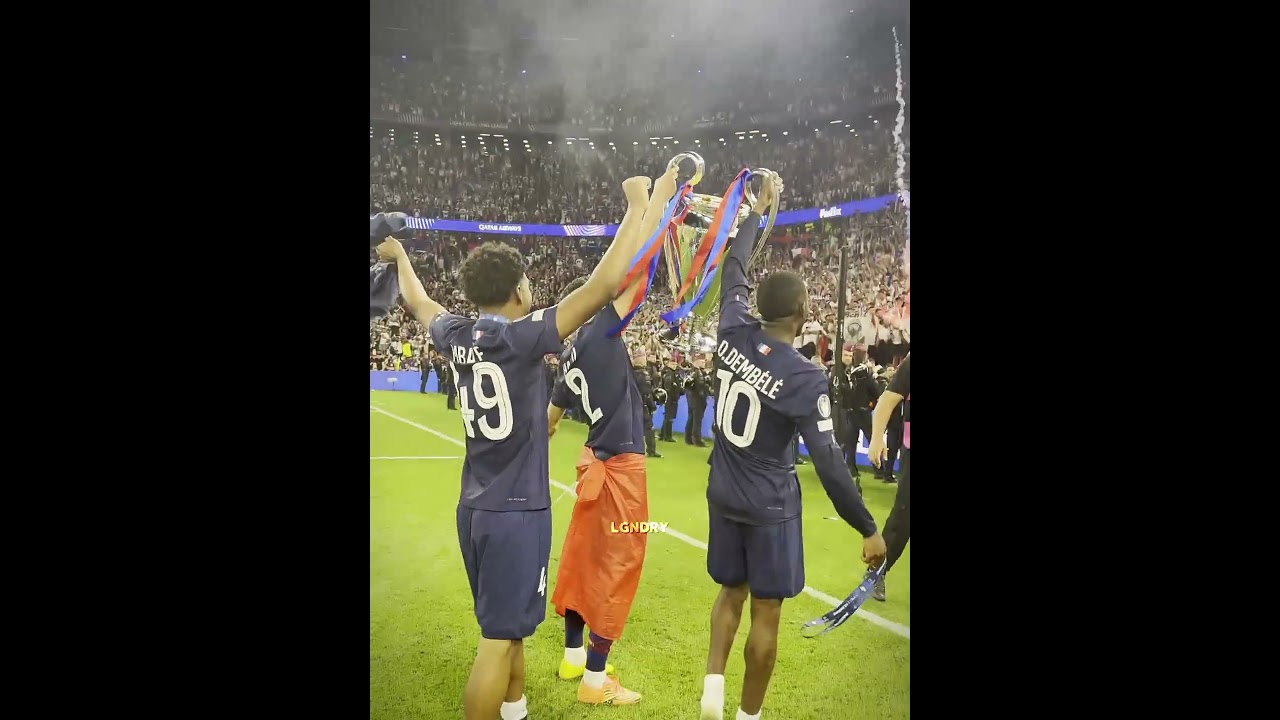 PSG's Rare Moments with the UCL Trophy 🔥