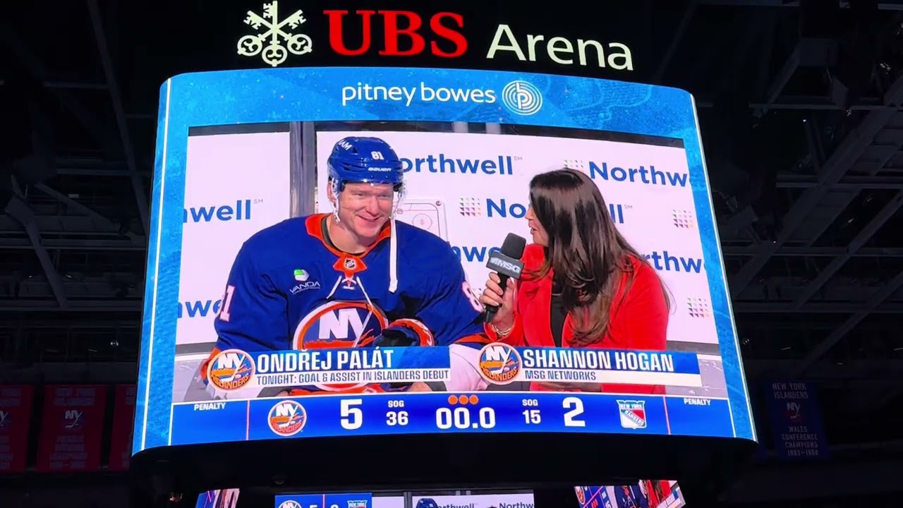 New York Islanders win horn at UBS Arena