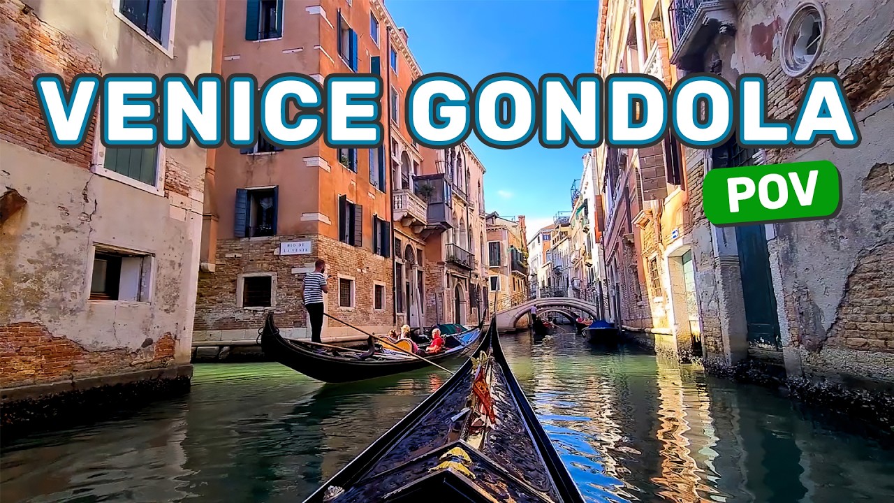 Venice Gondola Ride POV - A Magical Journey Through the Canals! 🇮🇹