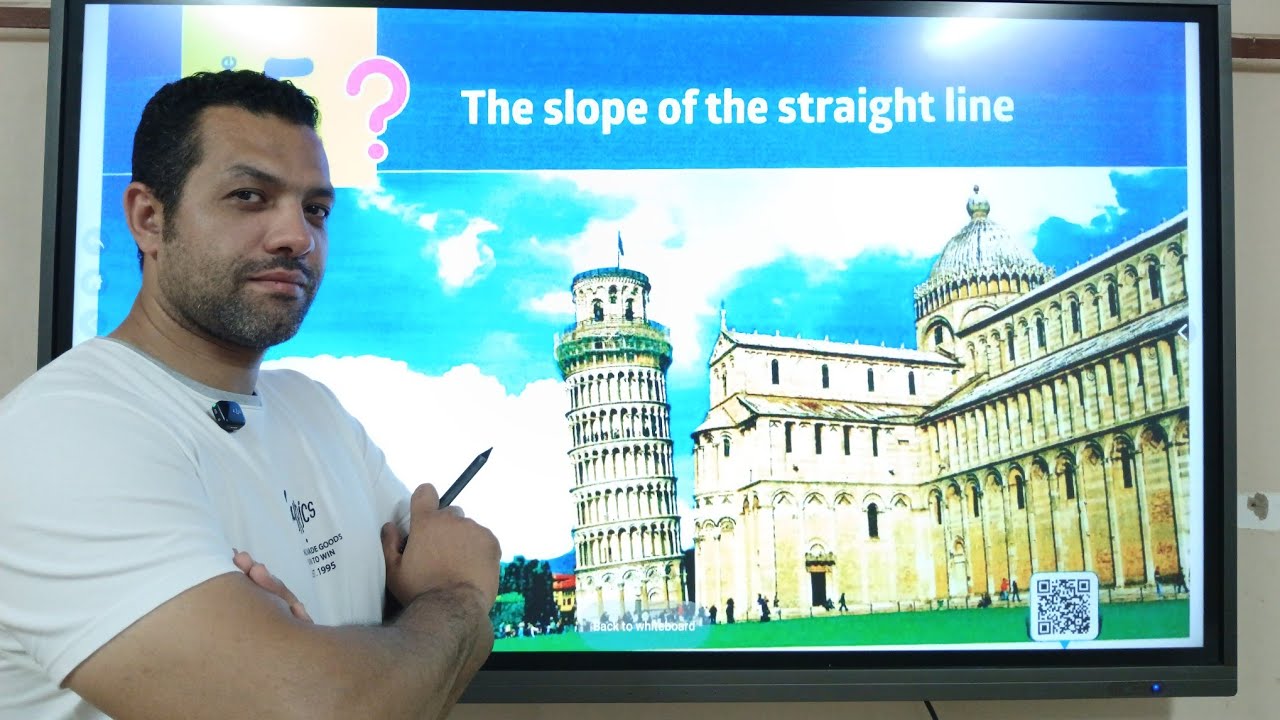 Exercises on the slope of straight line prep 3 geometry &حل تمارين اختر المعاصر ومقالي slope ٣ع لغات