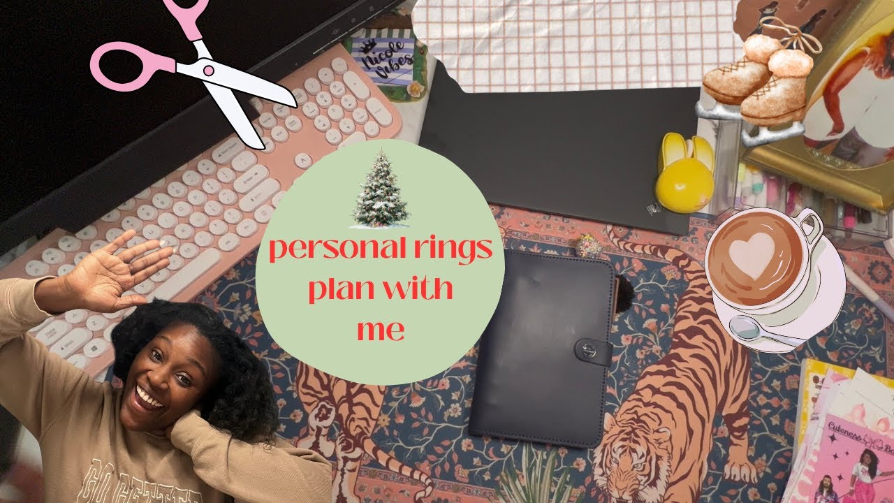 Personal Rings Weekly Plan with Me | 12 Days of Cuteness Christmas Planner Collab - DAY 9