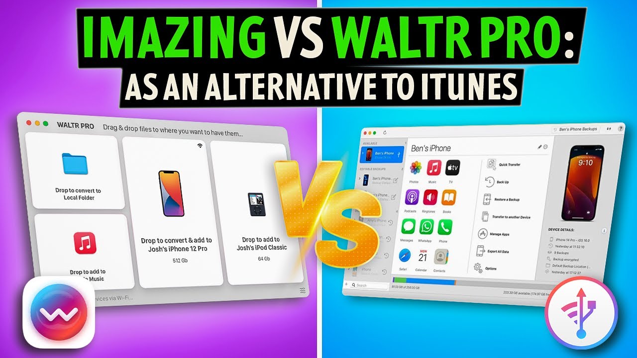 iTunes Alternatives: iMazing vs WALTR PRO 🎶