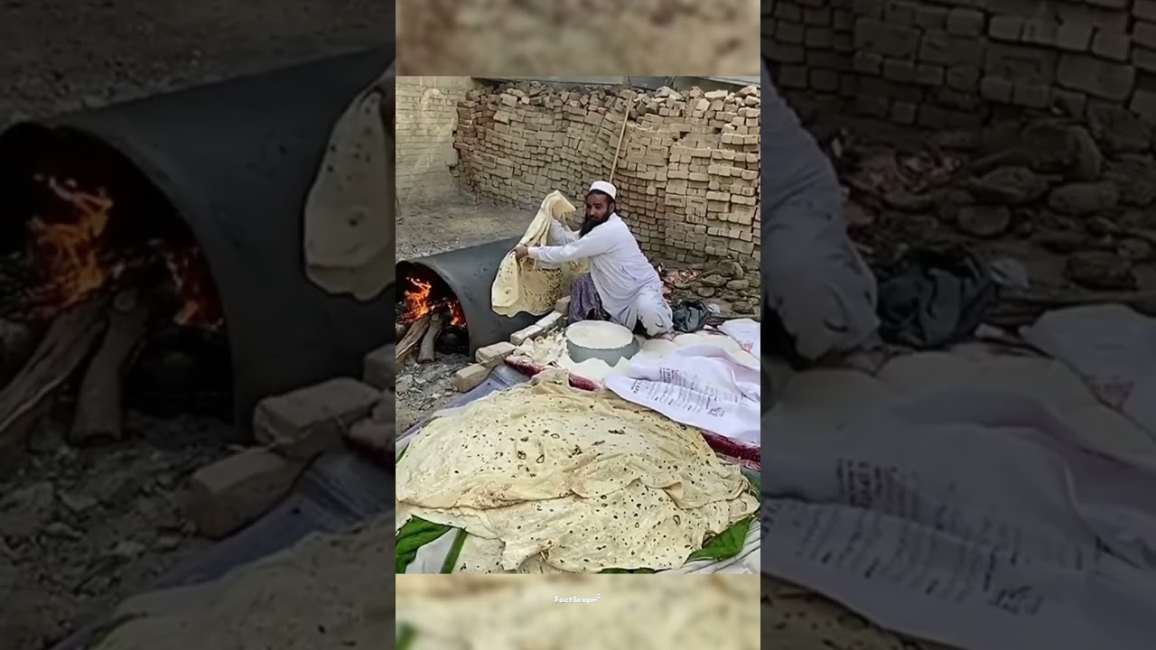 Этот индийский хлеб подбрасывается как пицца! 🍕🇮🇳