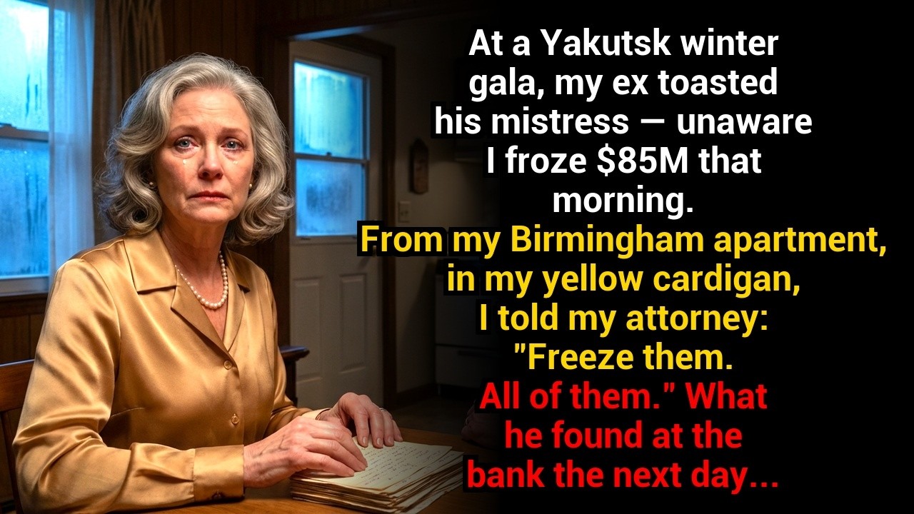 At a Yakutsk winter gala, my ex toasted his mistress — unaware I froze $85M that morning