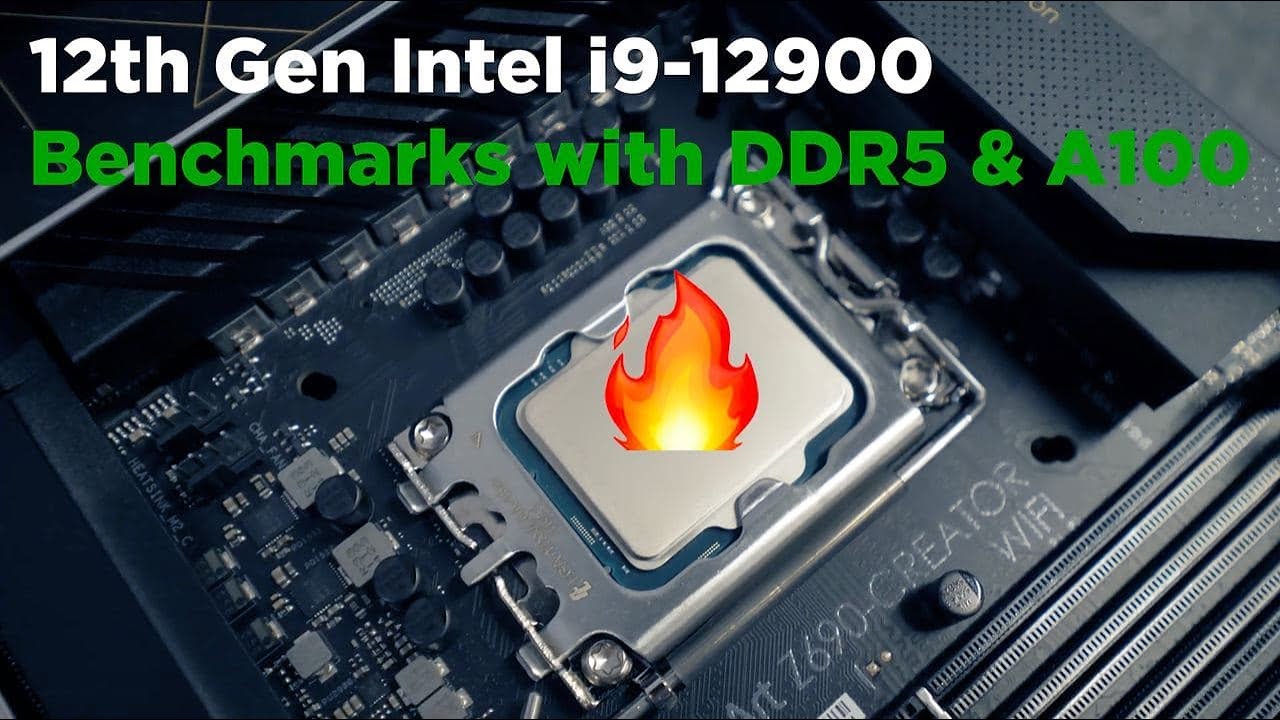 Insane benchmarks🔥 Intel Core i9-12900 | DDR5 | A100 | ASUS ProArt Z690