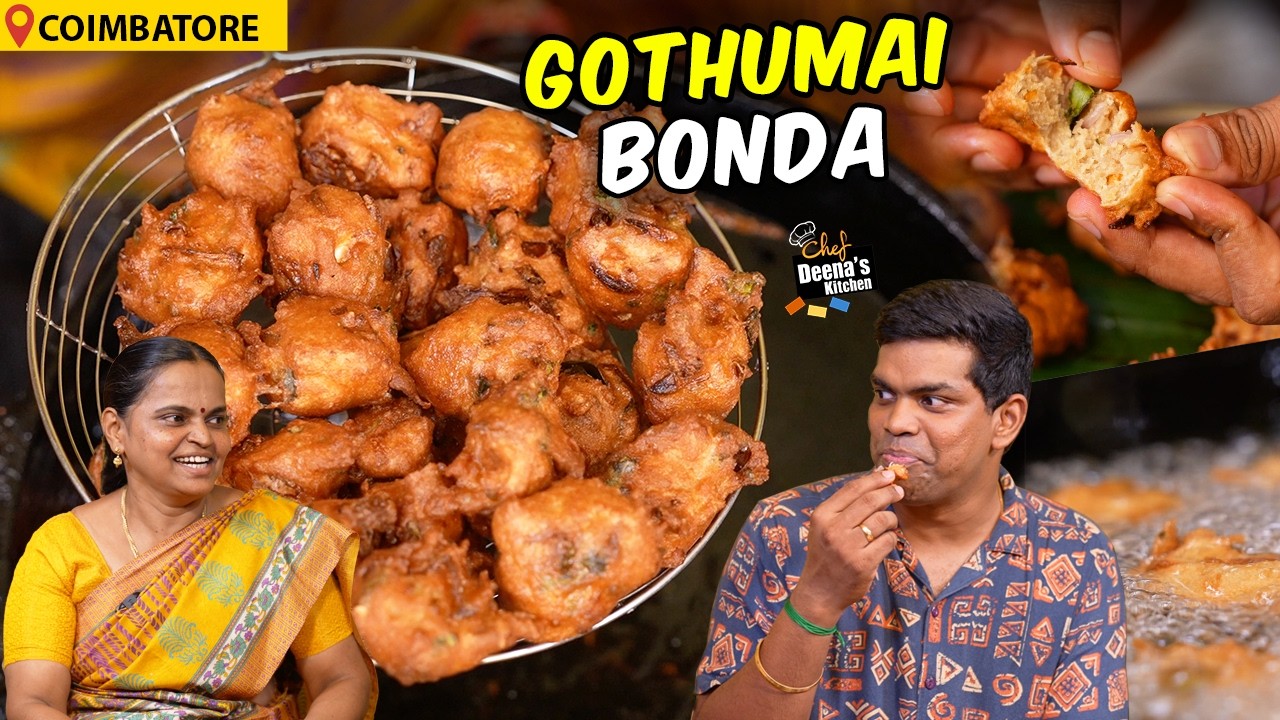 EASY & CRISPY RECIPE! 5 நிமிடத்தில் எண்ணெய் குடிக்காத Kothumai Bonda | Chef Deena's Kitchen